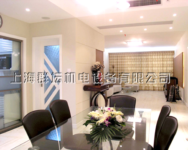 銀億濱江中心辦公樓中央空調(diào)室內(nèi)機(jī)安裝效果圖